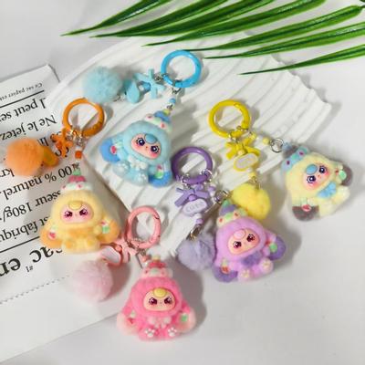 Kawaii klíčenka Řetízek na telefon Zimní Kabelka Závěsný přívěsek Novoroční Vánoční Večírek Dárečky Dárek Dítě Roztomilá plyšová klíčenka Suvenýr