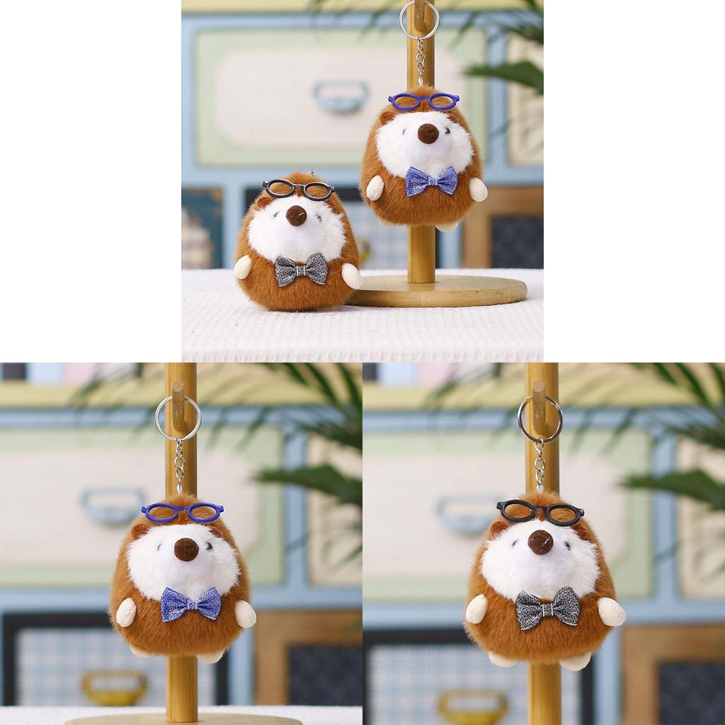 Plush Hedgehog Keychain With Cartoon Eyes For Kids And Collectors