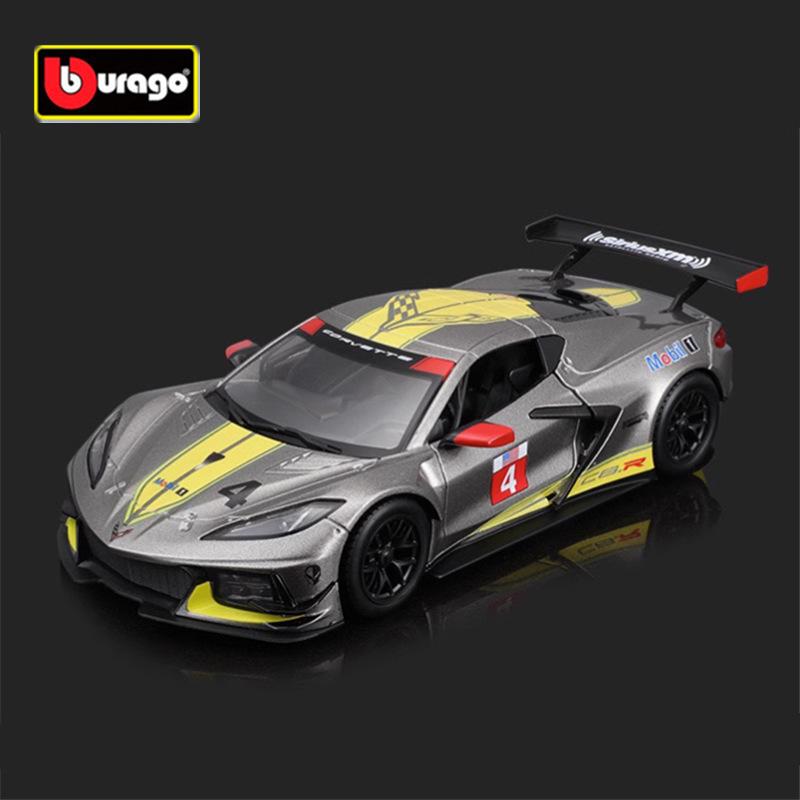 

1:24 2020 Chevrolet Corvette C8 R Alloy Sports Car Model Diecasts Metal Racing Vehicles Car Model Simulation Childrens Toys Gift