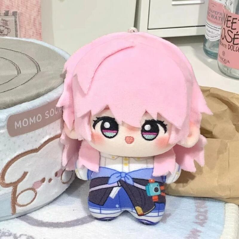 Honkai Star Rail Periphery March 7Th Soft Plush 10Cm Q Version Palm Doll Desktop Decoration Anime Game Lovers Collect Dolls Gift