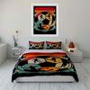 Soccer ball player silhouettes. Bedding sets Duvet cover sets Duvet covers Pillowcases(1 * Duvet Cover 2 * Pillowcases, without duvet insert)