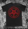 Pentagram T-shirt Punk Occult Gothic Satan Metal Baphomet Satanic Goat Skull Tee