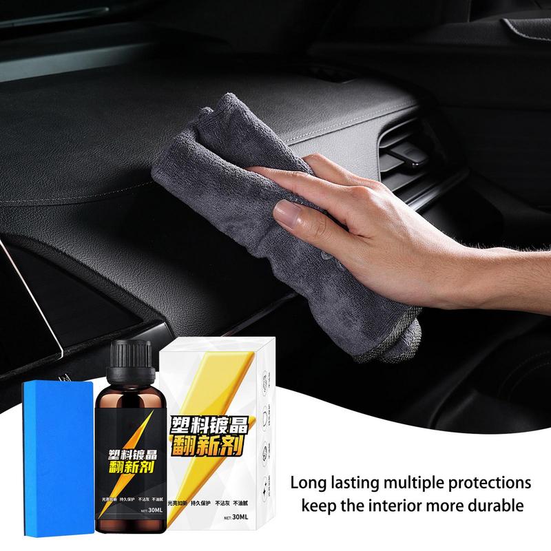 Car Coating Trim Restore Automobile Parts Refurbish Agent Auto Detailing Supplies 30ml Car Interior Refurbishment Agent For