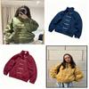 Giacca Retro con Collo a Bottoni e Cravatta in Stile Cinese per Uomo e Donna con Chiusura a Zip