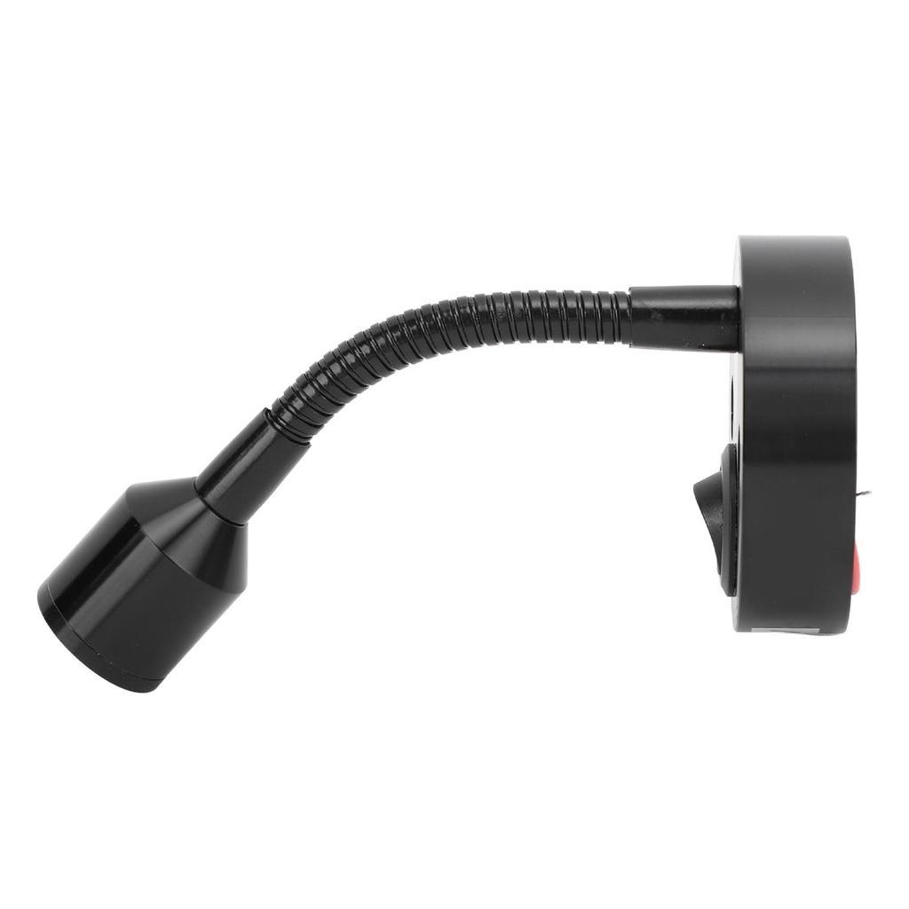 RV Reading Light LED High Brightness Easy Installation Bedside Spotlight for Boat Yacht DC12 To 24V Black