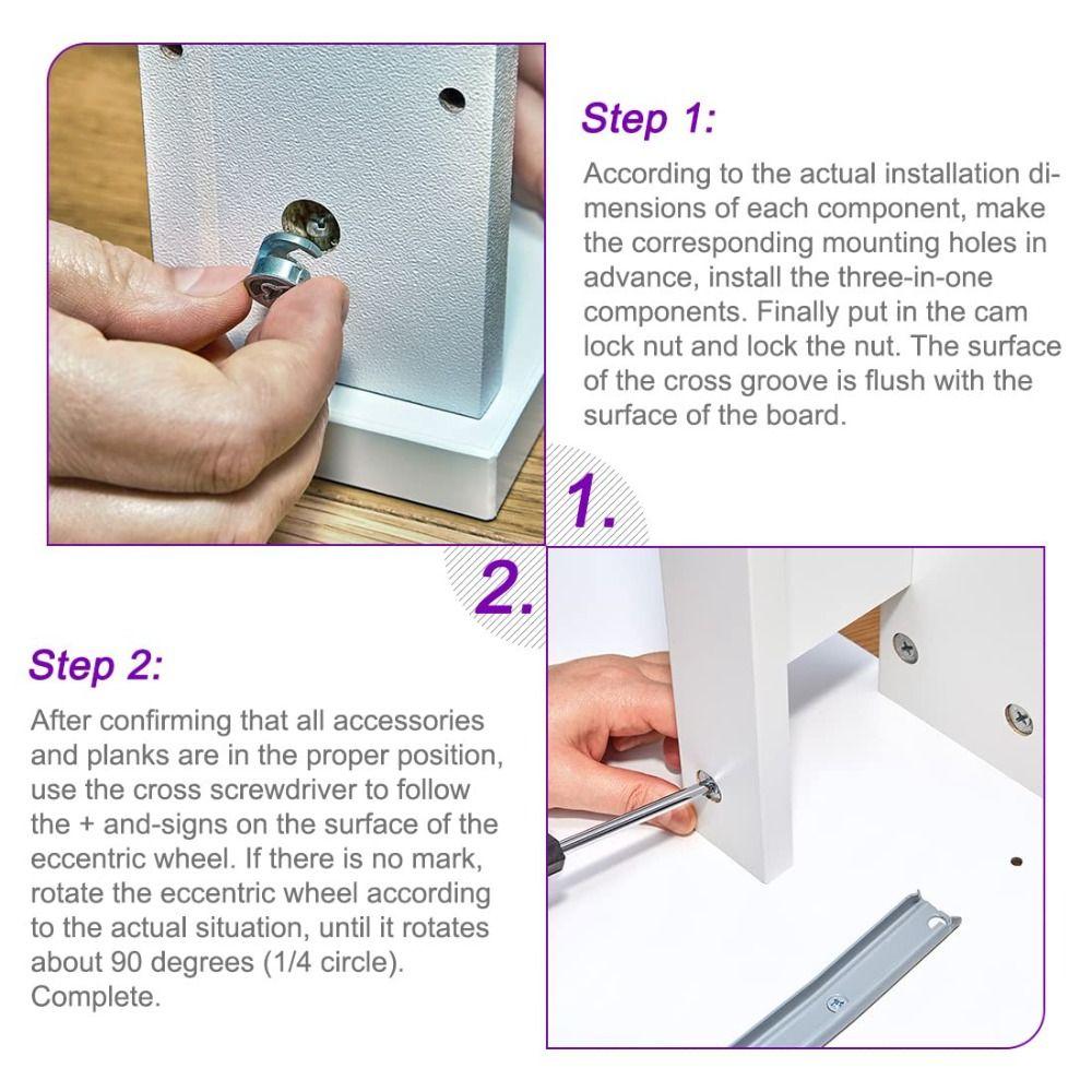 20 Stück 13mmx10mm Verbinder Beschläge Schloss für Schrank Schublade Kleiderschrank Möbel Exzenter-Schlossmutter