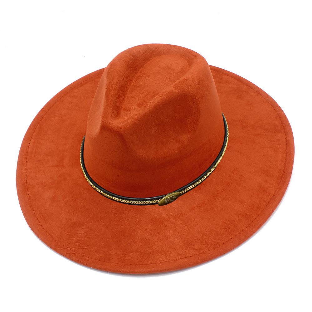 Cappello a cilindro fedora oversize stile europeo e americano uomo e donna semplice ed elegante parasole da esterno cappello jazz cappello da spiaggia per vacanze al mare