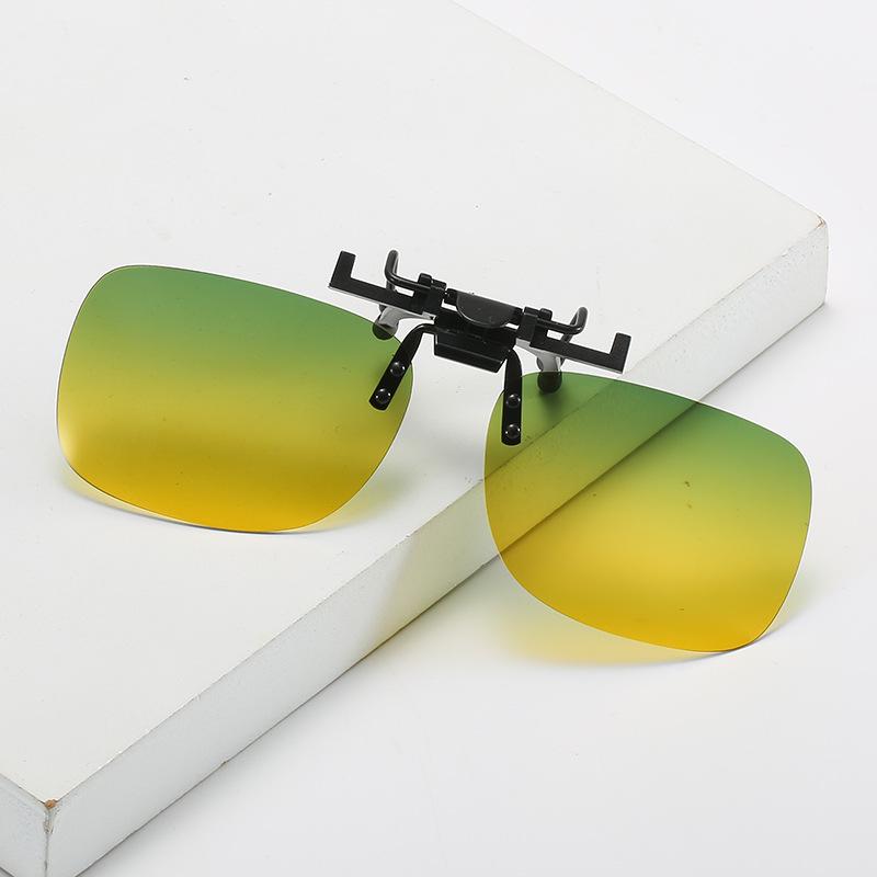 Men's Polarized Clip-on Day/Night Lenses for Prescription Glasses