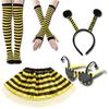 Halloween Bijen & Lieveheersbeestjes Hoofdband Bril Set voor Kinderen - Feestelijke Kostuumaccessoires voor Halloween, Kerstmis en Optredens