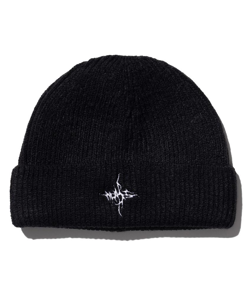 MASSNOUN Mass Twig Short Beanie Mwhac003-Bk