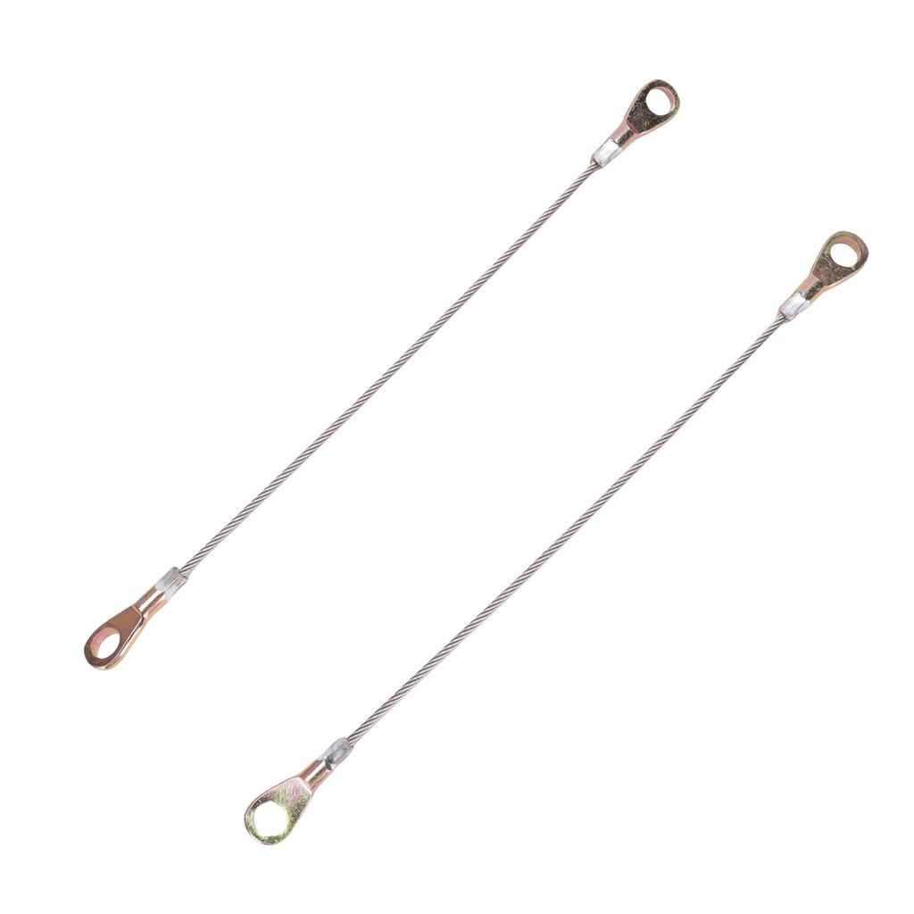 2Pcs 10.6in Tailgate Cable Hook Stainless Steel Wire Automotive Tailgate Cable Replacement for Mule 3000 3010 3020