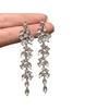Französische minimalistische Strass-Quasten-Hängeohrringe: Schmuckstecker: Schick, Luxuriös und Exquisit