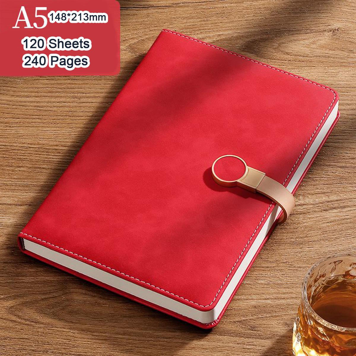 

Утолщенная тетрадь для учебы, А5, рабочая тетрадь для записей совещаний, деловой блокнот, ежедневник на пряжке, 120 листов, 240 страниц A5