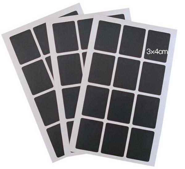 Erasable Self-Adhesive Frosted Blackboard Label for Glass Bottles