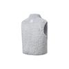SAUCONY Solid Color Stand Collar Thick Casual Vest Women Vests White Gray SC1230102A-GR04