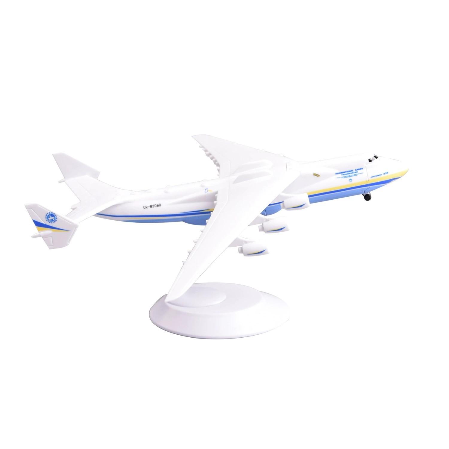 

NEW 1/400 Scale Aircraft An 225 Antonov Transport Airplane Model with Dual Wheels Cabin Can Be Opened Plane синий/белый