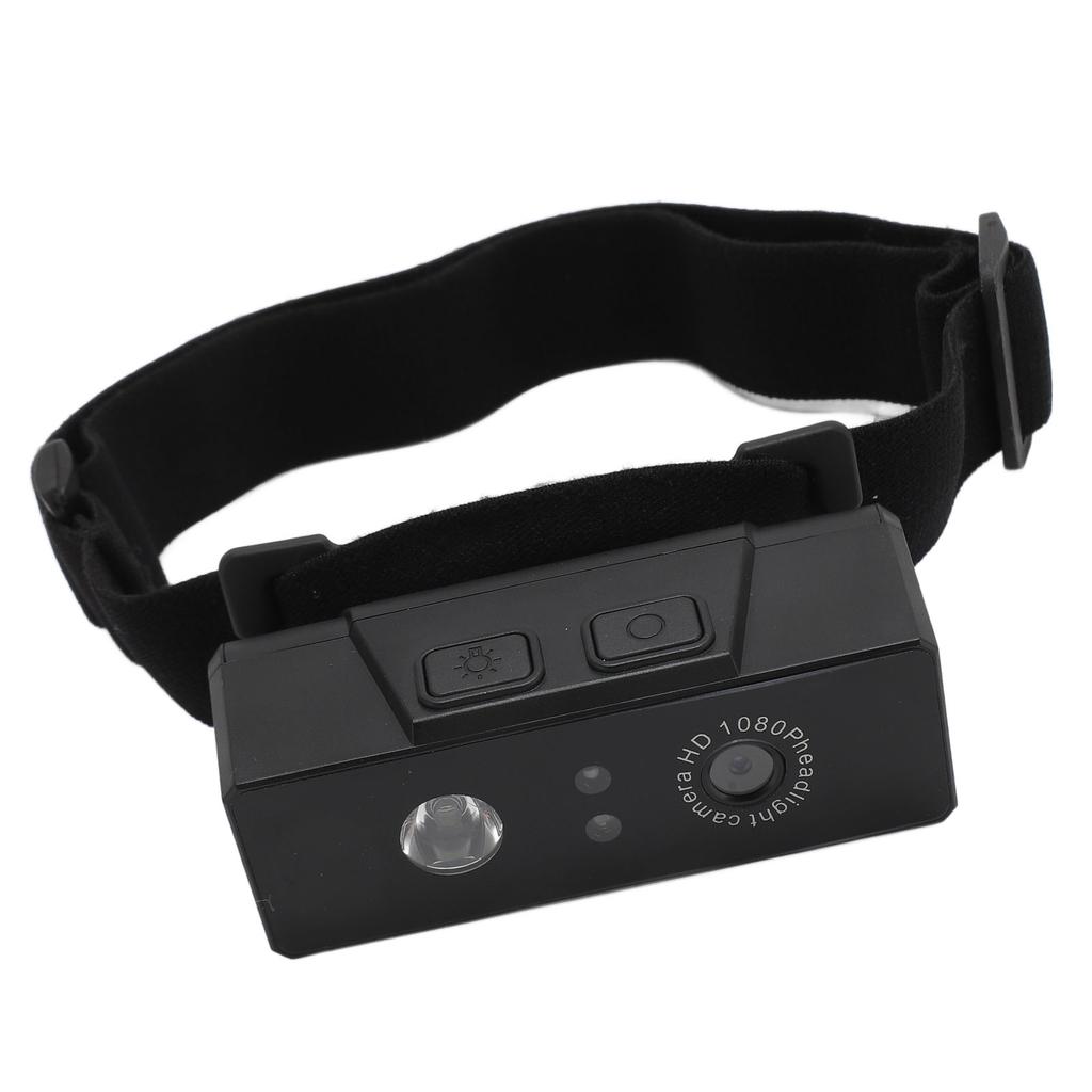 LED Headlamp Camera Support Intelligent     Headlamp Wearable Body Cam Headlight Video Camcorder with Elastic Headband