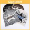 Autumn Winter Knit Beanie Hat For Women With Letter Pattern Warm Headgear For Street Style