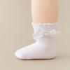 Baby Girl Spring Autumn Cotton Lace Bow Socks Lovely Heart Style Girls Bow Ankle Socks