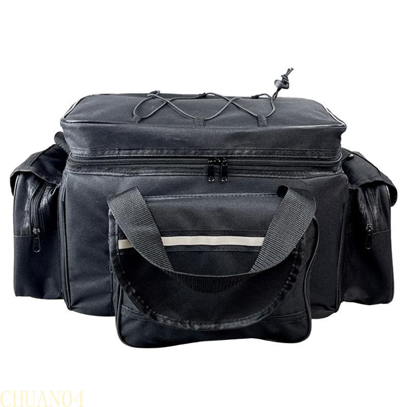A1A2 Large Capacity Fishing Tackle Bag MultiPockets Fishing Gear Carrying Bag Outdoor Portable Oxfords Cloth Shoulders Bag