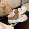 2024 Autumn and Winter New Fashion Casual Warm and Velvet Thick Soled Women's Board Shoes