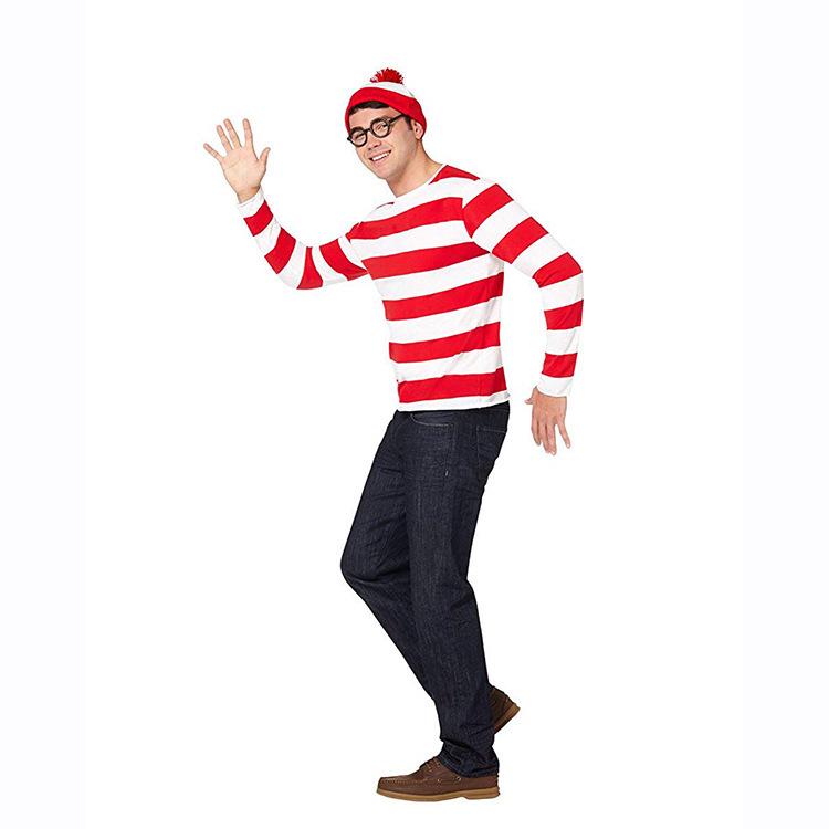 Where's Wally Parent-Child Costume: Cross-Border Smart Cosplay for Halloween