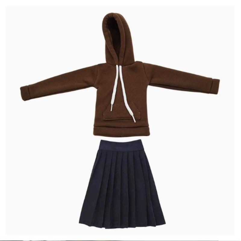 Roupas e Acessórios para Bonecas de 60cm Conjunto de Moletom e Saia Plissada para Bonecas BJD 1/3 Brinquedos de Vestir para Meninas Acessórios para Casa de Bonecas