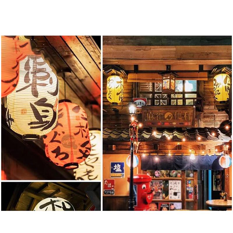 Waterproof Japanese Traditional Lantern Lantern Bistro Ramen Sashimi Sushi Restaurant Decor Lanterns Festival Holiday Decor
