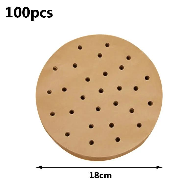 Air Fryer Parchment Paper Liners Non Stick Heat Resistant Round and Square Baking Paper for Air Fryers Steamers and Ovens