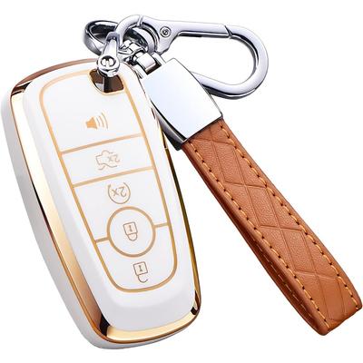 Κάλυμμα μπρελόκ Ford, Explorer Mustang Escape Edge Lincoln Premium Soft TPU πλήρως προστατευμένη θήκη κλειδιού Τηλεχειριστήριο κλειδιού