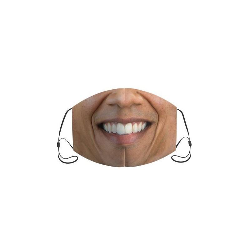 Maschera Divertente con Espressione Facciale in Tessuto Non Tessuto Per Tutti i Generi Adatta a Primavera Estate Autunno Inverno