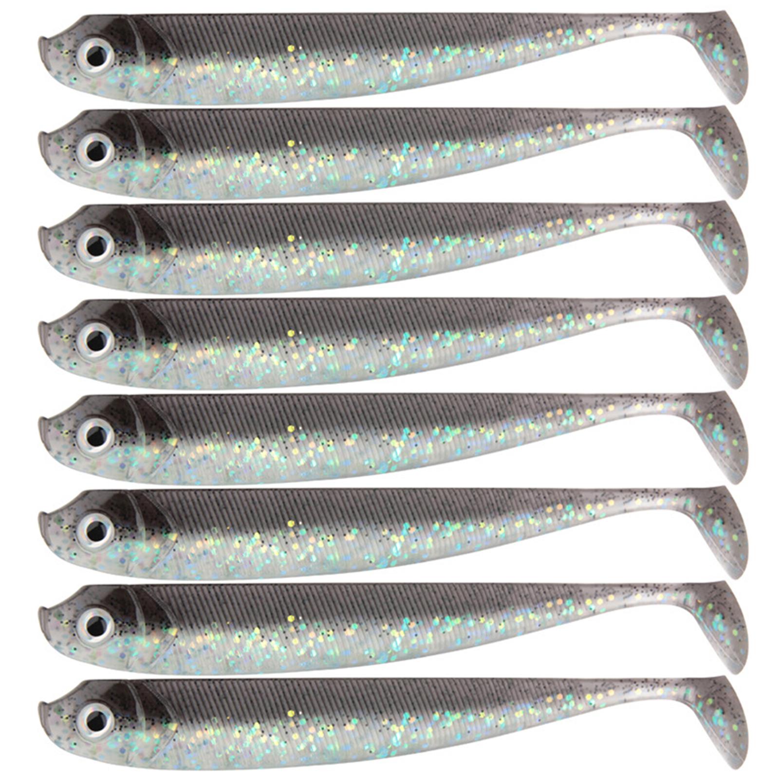 

8Pcs Soft Fishing Lures 7.5cm 2.5g Artificial Baits Paddle Tail Swimbaits Fishing Lure for Bass Trout T Tail Baits I