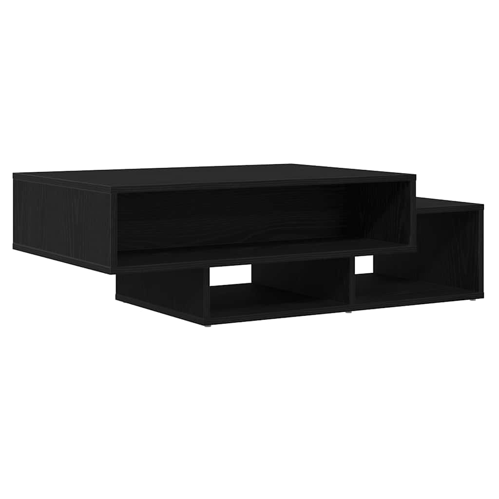 Coffee Table Black Oak Effect 105 X 55 X 32 Cm Engineered Wood