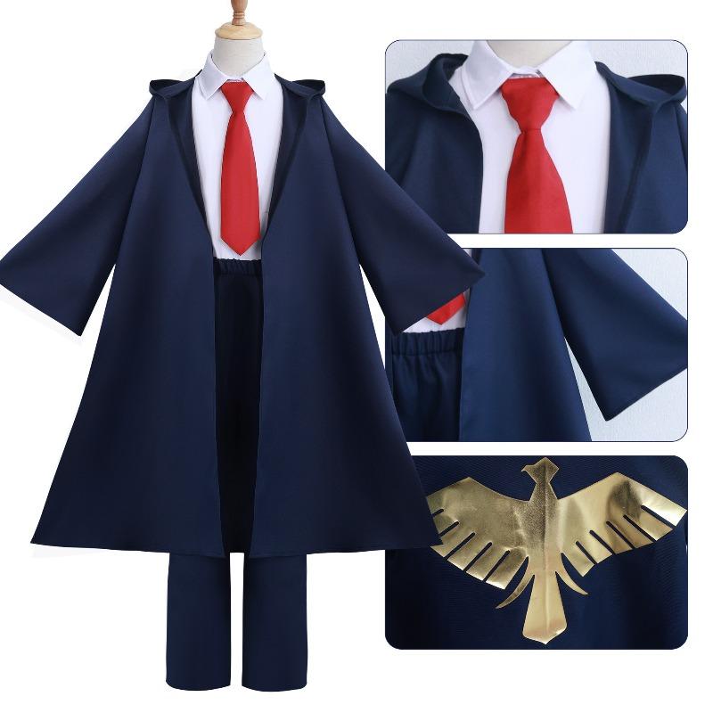 Anime Mashle Raymond Cosplay Costume 2025 Women Men Child Magic Coat Cloack Academy Uniforms Blue Robe Uniform Suit Party