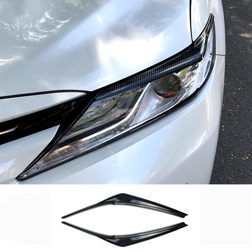 Anwendbar auf Toyota Camry Camry 2018 + Scheinwerfer Augenbrauen Dekoration Autoaufkleber Außendekorationszubehör