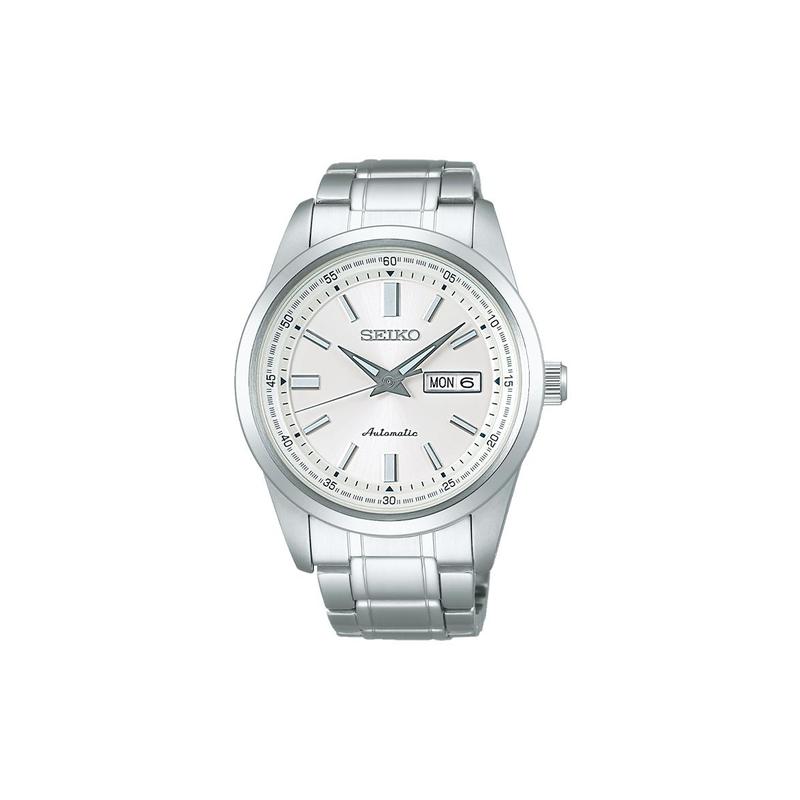 SEIKO Automatic Steel Strap 42mm men s watch white dial SARV001 белый