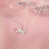 Girls Collar Diamante Bowknot Necklace Jewelry Choker Chain Glinting Crystal