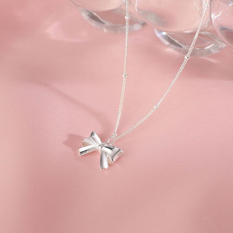 Girls Collar Diamante Bowknot Necklace Jewelry Choker Chain Glinting Crystal