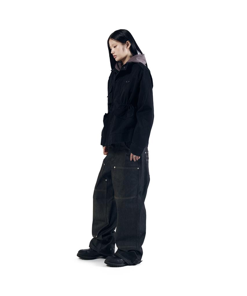 Aakam Nova Drawstring Field Jacket (Black)