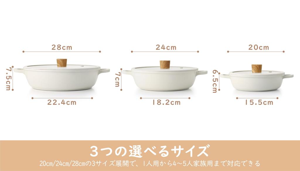 SENSARTE IH Gas Tabletop Sukiyaki Easy To Glass Lid Oden Two-handed Pot, 28cm, Ceramic, Compatible, Compatible, Pot, Pot, All-purpose, Boil, Bake,