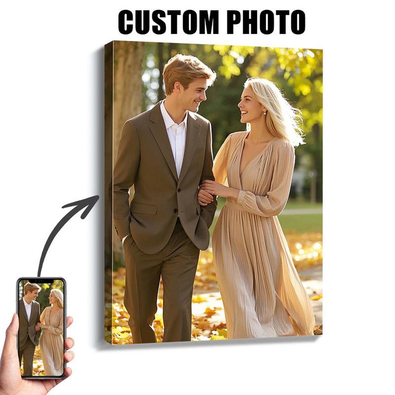 Personalized Custom Photo Canvas Paint Poster Home Decor Print Your Photos Canvas Art Photos,Pets,Wedding,Family For Festivals,Party,Themed Events