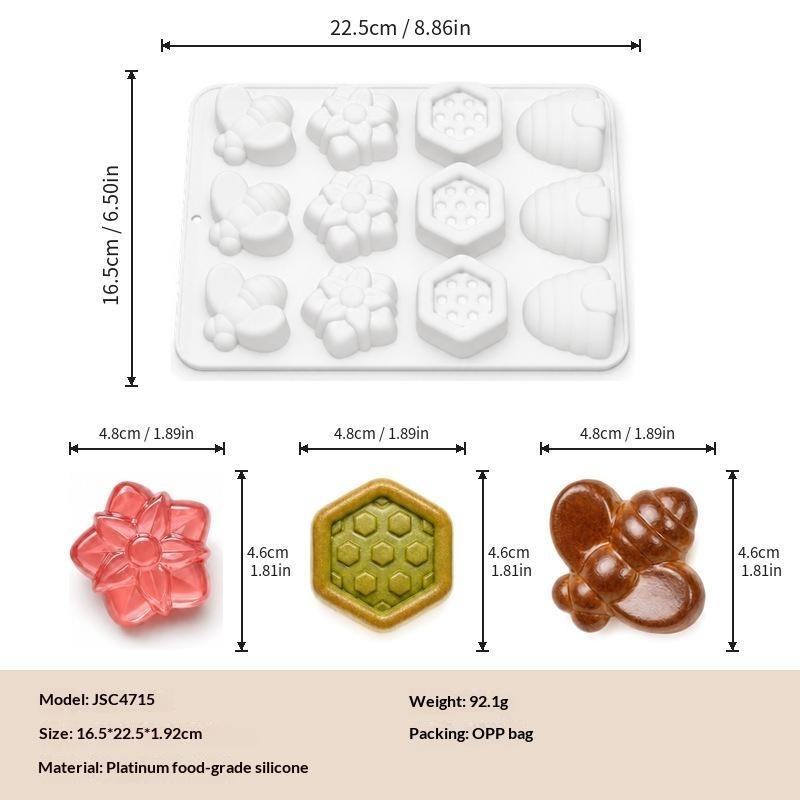 Food Grade Silicone Baking Mold Non Stick Surface Cute Shapes Perfect For Home Baking Mousse Cake Jelly