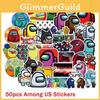 50pcs Game Stickers Waterproof Pvc Luggage Laptop Mug Bikes Decals Diy