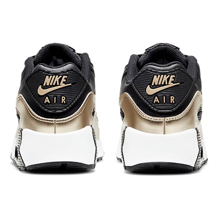 Nike Air Max 90 LTR Schwarz Metallic Gold Stern GS CD6864-008