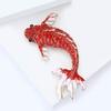 Enamel Carp Brooch for Women Unisex Animal Lapel Pins Party Friend Accessories Gifts