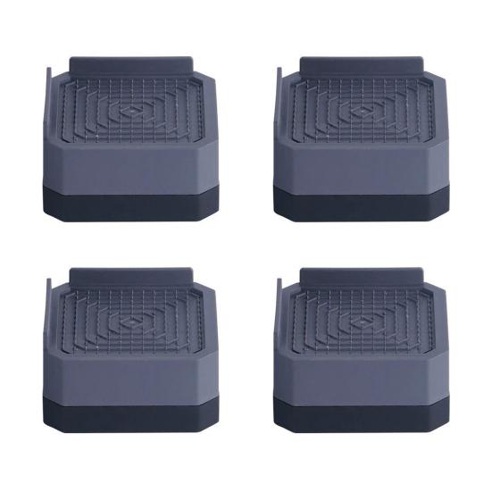 4 Stück Rechteck Möbel Erhöhung Stapelbar Schwerlast Bett Erhöhung Rutschfest Waschmaschine Kühlschrank Schreibtisch Couch Stuhl Sofa Bein Erhöhung