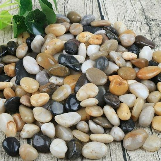 

Colorful Pebble Stones for Fish Tanks, Landscaping, and Flower Pots - Natural, Smooth & Small