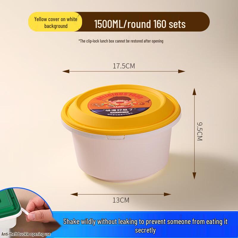 Disposable Round Plastic Food Containers