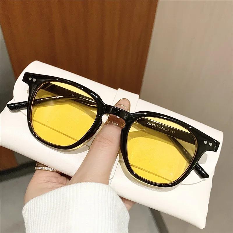 Vintage Square Sunglasses Retro Oversized Sunglasses Women's Fashion Men Shades Sun Glasses UV400 Eyewear