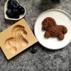 1Pc Wood Cookie Mold, Animals Patterns 3D Carved Embossed Biscuit Cutter Moulds Hedgehog Horse Owl Squirrel Rabbit